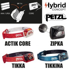 lampes frontales petzl hybrid